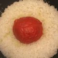 じんこ。's cooksnap of when they made 調理時間1分！アレンジ自在♪トマトごはん.