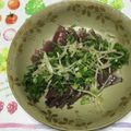 おはなすき's cooksnap of when they made 水菜と大葉たっぷり　鰹のたたき♪.