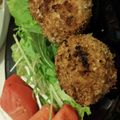 しらたまこむぎ's cooksnap of when they made 薄切り肉でトロけるクリチ入り豚カツ❤.