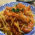 はああ's cooksnap of when they made 旨み凝縮！赤海老のガーリックトマトパスタ.