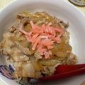 愛とココ's cooksnap of when they made １０分完成！絶品豚丼✨（牛丼風）.
