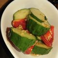 mikiha5's cooksnap of when they made トマトときゅうりの中華風.