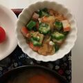 ☆hikonyan☆'s cooksnap of when they made オクラとカニカマのなめ茸和え.