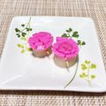 悠愛らぶ☆'s cooksnap of when they made ❀赤かまぼこのお花❀《お弁当》.