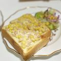 かっちゃん杉's cooksnap of when they made 朝食 簡単ツナコーン トースト.