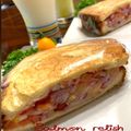koiko亭's cooksnap of when they made サーモンレリッシュサンド.