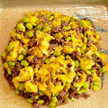 MagniFood's cooksnap of when they made 枝豆とひき肉の卵炒め　（枝豆の蒸し茹で）.