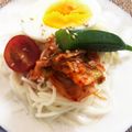 Saryang's cooksnap of when they made ミキサーで簡単！韓国の豆乳冷麺コングクス.