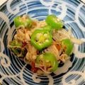 なおーズ☆キッチン's cooksnap of when they made えのきとオクラの梅ポン酢和え.