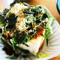 tsunamon's cooksnap of when they made シソのせ豆腐ユッケ丼。.