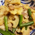 __旅びとみっつ__'s cooksnap of when they made 蓮根とインゲンの鶏挽肉炒め♪.