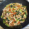 ★カオリン☆'s cooksnap of when they made 豚肉ともやし小松菜の和風炒め.