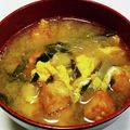 くみちょ～～'s cooksnap of when they made 子どもも大好き！ニラの具だくさん味噌汁.