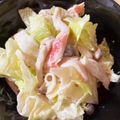 andyhope69's cooksnap of when they made レンジしめじカニカマレタス胡麻マヨサラダ.