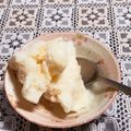 にゃーす0628's cooksnap of when they made 材料3つ。簡単！桃のヨーグルトアイス.