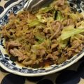 なーみなみ's cooksnap of when they made ほうれん草しめじ☆牛肉のわさび醤油炒め♪.