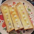 ☆hikonyan☆'s cooksnap of when they made かわいい♥️金平糖シュガーバタートースト.