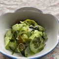 トミュー？'s cooksnap of when they made きゅうり・みょうが・大葉とめかぶの箸休め.