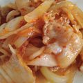クック美月's cooksnap of when they made 簡単＊シンプルな豚キムチの玉ねぎ入り.