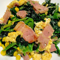 ニャんた's cooksnap of when they made 簡単☆ほうれん草＆ウィンナー・玉子の炒め.