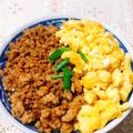 受験生の女の子's cooksnap of when they made 超カンタン夏休みランチはそぼろ丼.
