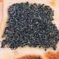 pukukoko's cooksnap of when they made 黒ごまハニートースト♪.