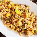 kinniko's cooksnap of when they made いかの塩辛チャーハン.
