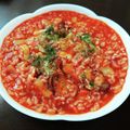 たろママン's cooksnap of when they made 野菜ジュース＆レンジで！トマトリゾット.