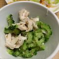 ポメちょん's cooksnap of when they made ゴーヤとサラダチキンのナムル♪.