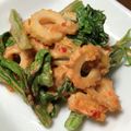 punipuni_pad's cooksnap of when they made つるむらさきと竹輪のマヨキムチ和え.