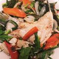 crue7's cooksnap of when they made 鯛のアラでアクアパッツァ.