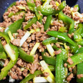 __旅びとみっつ__'s cooksnap of when they made 我が家の定番！ピーマンと挽肉のアレ！.