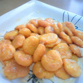 ゆいちん5's cooksnap of when they made かぼちゃ白玉★クリームあずき和のデザート.