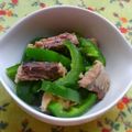 ゆきらっくま's cooksnap of when they made 鯖缶のたっぷりピーマン炒め☆.