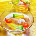 まゆー♪'s cooksnap of when they made 彩り野菜と海老のゼリー寄せ.