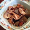 maruru-nn's cooksnap of when they made こんにゃく♡♥いかアーモンドバター炒め.