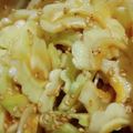 yamame6jp's cooksnap of when they made 白ゴーヤとちくわのナムル！.