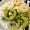 ベティ３'s cooksnap of when they made キウイとバナナのフルーツヨーグルト♪.