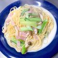 K0A9O0R8U♪'s cooksnap of when they made 青梗菜とベーコンのクリームパスタ.