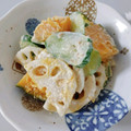 umi☆neco's cooksnap of when they made れんこんとかぼちゃのごまマヨ和え.
