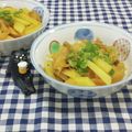 みかかめ's cooksnap of when they made じゃが芋消費！おつまみに良し搾菜入り炒め.