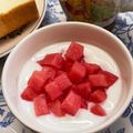 ☆あいちゃん's cooksnap of when they made スイカdeヨーグルト.
