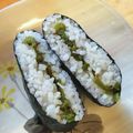 ケコハル's cooksnap of when they made 万願寺甘とう塩昆布炒めおにぎらず.