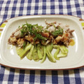 ﾁｲﾁｬﾝﾏﾏ's cooksnap of when they made ダイエット♪なすの豚梅わさびソース.