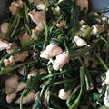 haruka823☆'s cooksnap of when they made ササッと美味し♡豚肉と卵と空芯菜炒め.