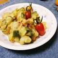 クックI7I5L1☆'s cooksnap of when they made ズッキーニと鶏のかき揚げ カレー塩添え.