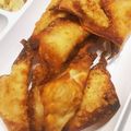 ちょちょこ✫'s cooksnap of when they made ツナマヨチーズはんぺんのワンタン包み揚げ.