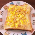 なーなちゃん's cooksnap of when they made 朝ごはん　缶・短こーんなツナマヨトースト.