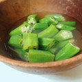 satoring11's cooksnap of when they made 白だしで簡単！オクラのおひたし.