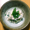 楽園主義's cooksnap of when they made わかめと茗荷の白和え.
